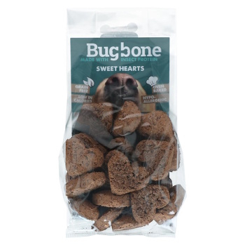 BUGBONE Pamlsky pro psy srdíčka s hmyzem 24 kusů (Piškoty a sušenky pro psy) - Hypoalergenní