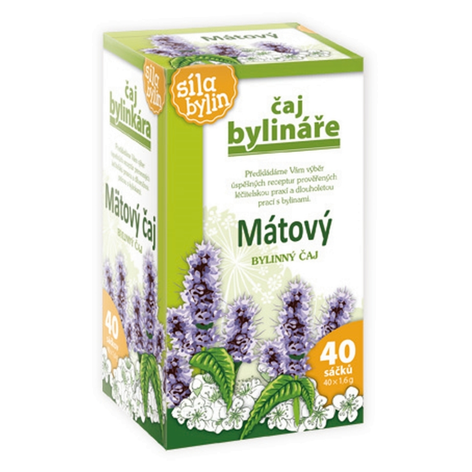 Levně BYLINÁŘ Mátový bylinný čaj 40x1.6 g