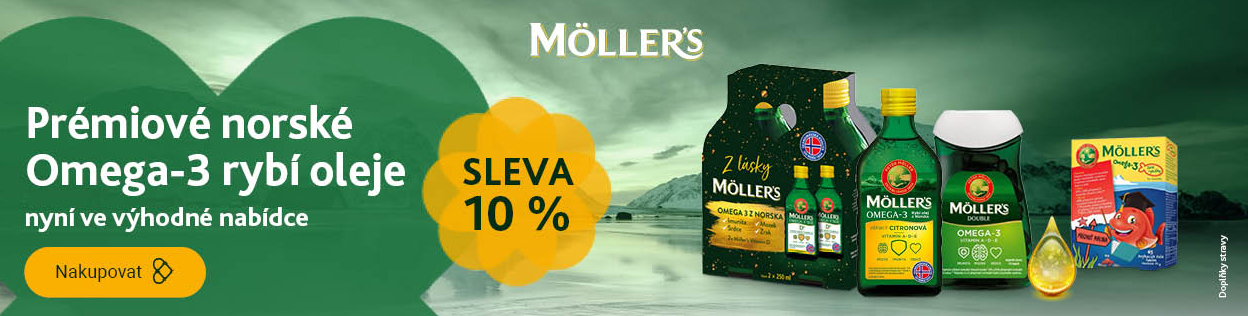 SLEVA 10 % na rybí oleje Möller´s