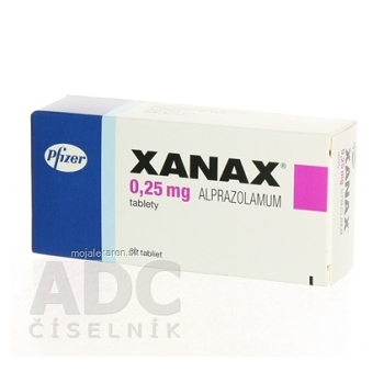 XANAX 0.25 MG  30X0.25MG Tablety