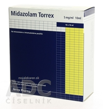MIDAZOLAM TORREX 5 MG/ML  10X10ML/50MG Injekční roztok