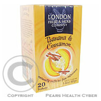 Čaj Banán se skořicí nálevové sáčky 20x2g  LONDON HERB
