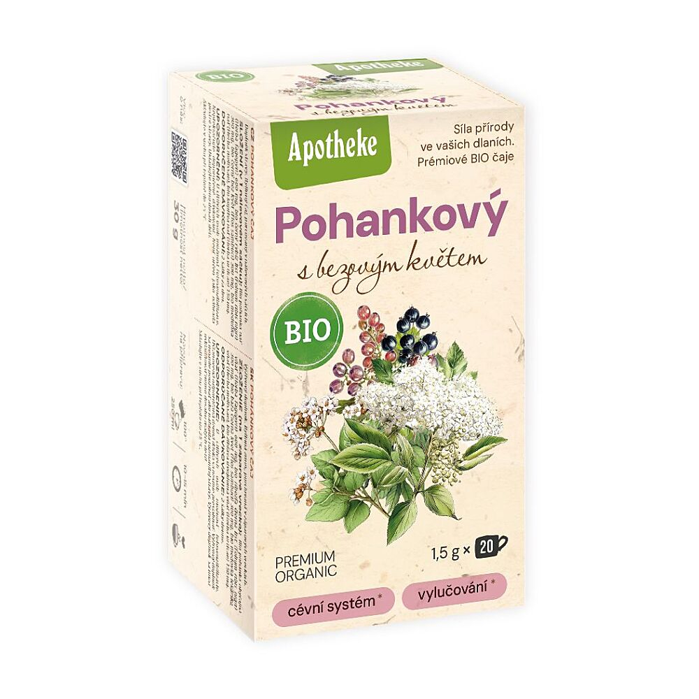 Apotheke BIO Pohankový čaj s bezovým květ.20x1.5g