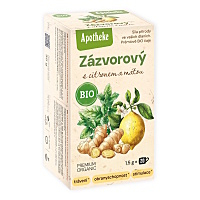 APOTHEKE Čaj zázvorový s citronem a mátou BIO 20 sáčků
