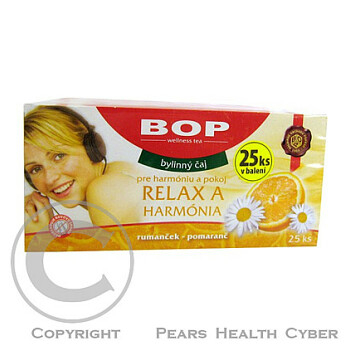 Čaj BOP Wellness tea Relax a harmonie 25 x 1.5 g