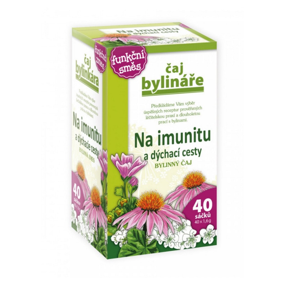 Levně BYLINÁŘ Bylinný čaj Na imunitu a dýchací cesty 40x1,6 g