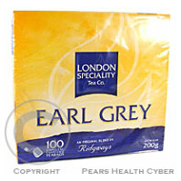 Čaj Černý Earl Grey nálevové sáčky 100x2g  LONDON HERB