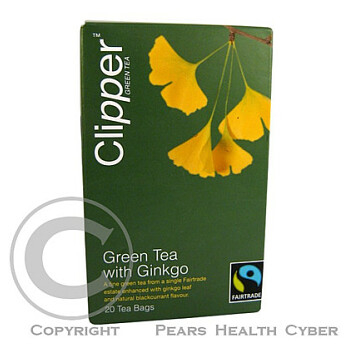 Čaj Clipper green tea with Gingko 20 x 2 g