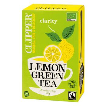 CLIPPER Čaj Green tea with Lemon 20 sáčků