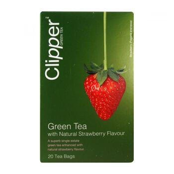 CLIPPER Čaj green tea with Strawberry 20 sáčků