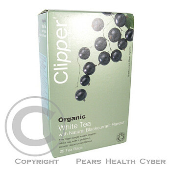 Čaj Clipper organic white tea + Blackcurrant 25x2g