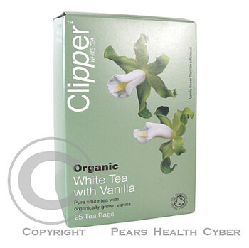 Čaj Clipper organic white tea + Vanilla 25x2g