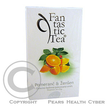 Čaj Fantastic Tea Pomeranč + Ženšen nálevové sáčky 20 x 2.5 g
