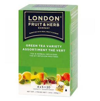 LONDON FRUIT & HERB Variace zelených čajů s ovocnou příchutí 20x2 g