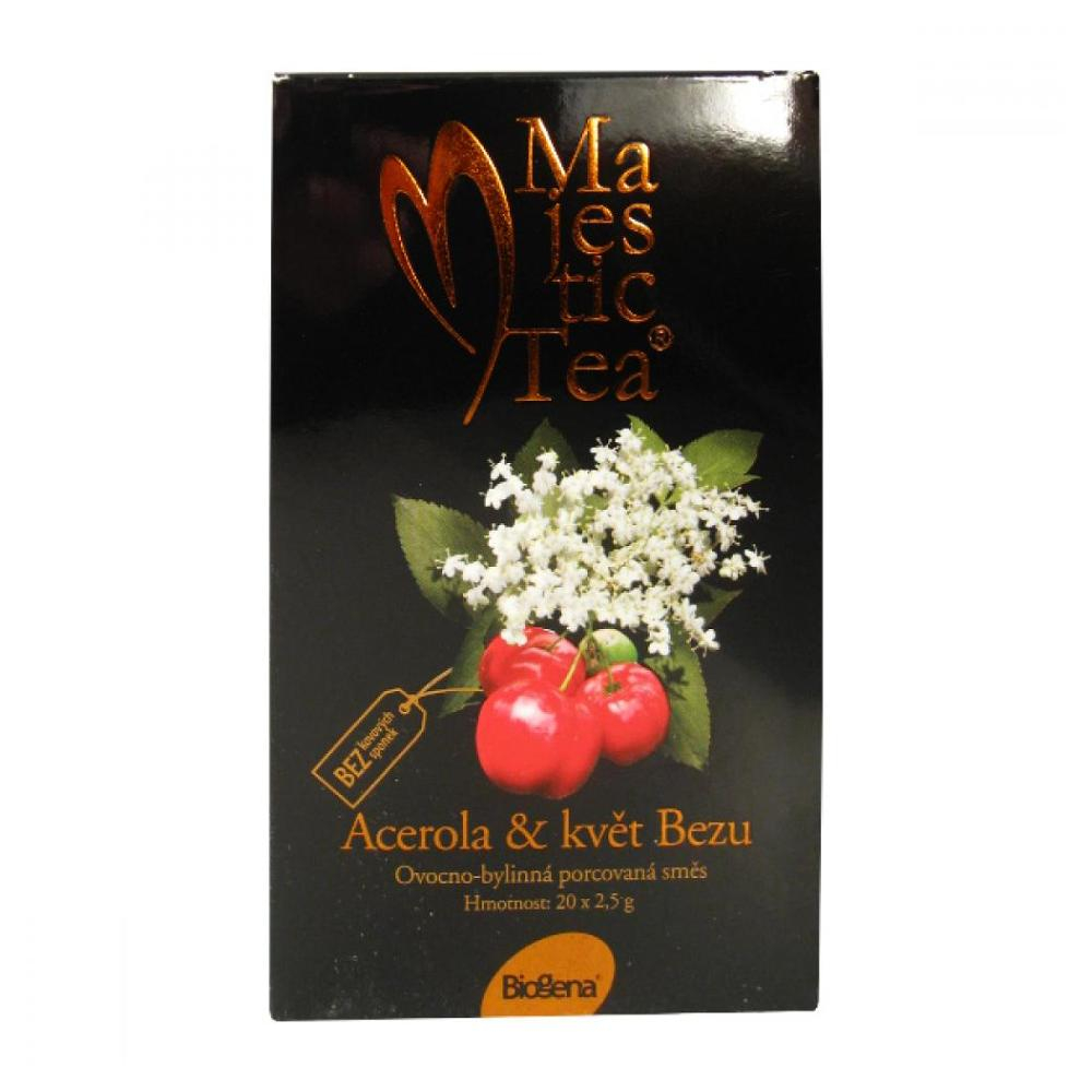 E-shop BIOGENA čaj Majestic tea Acerola + květ Bezu 20x2.5 g