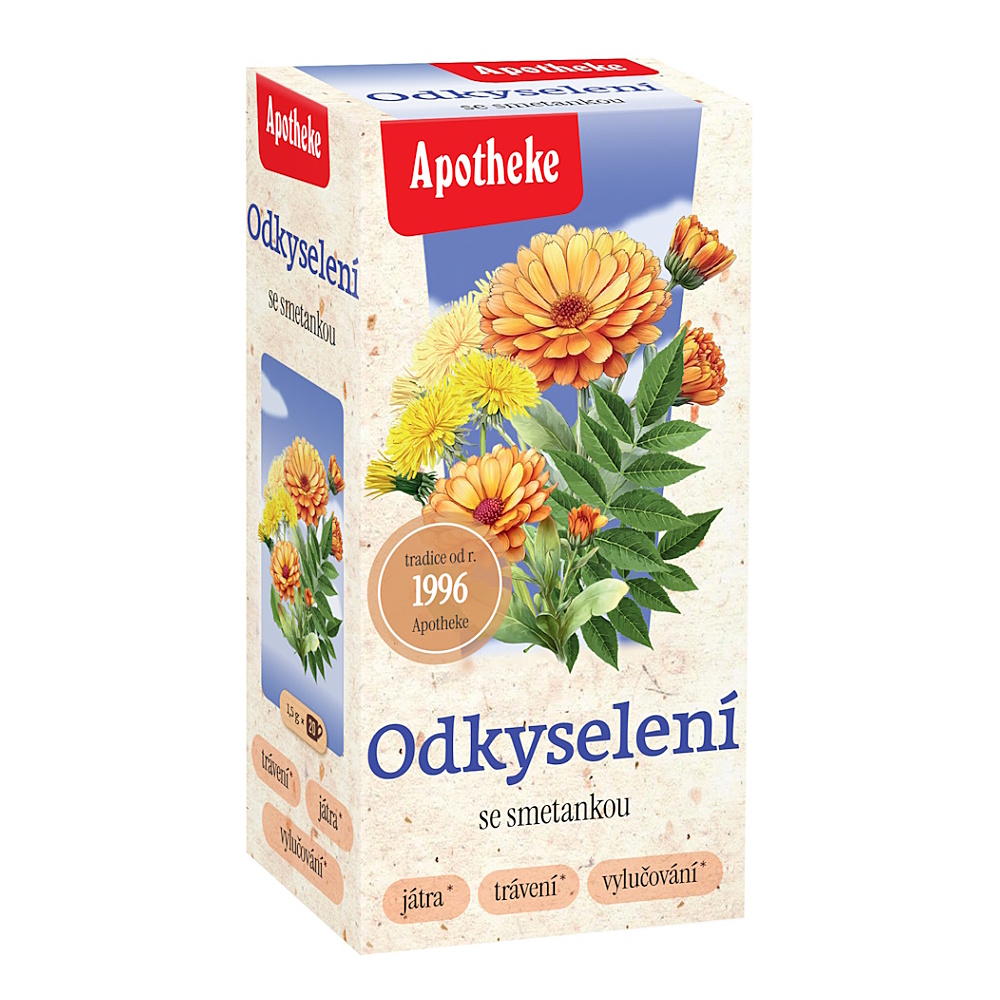 Apotheke Na odkyselení se smetankou čaj 20x1.5g koupíte na Lekarna.cz