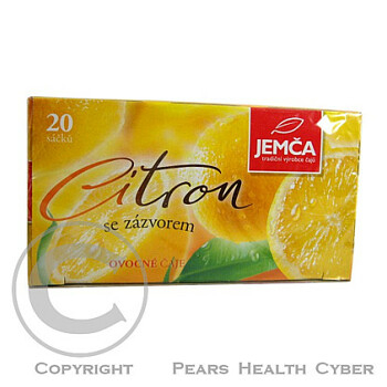 Čaj ovocný Citron se zázvorem n.s.20x2g JEMČA
