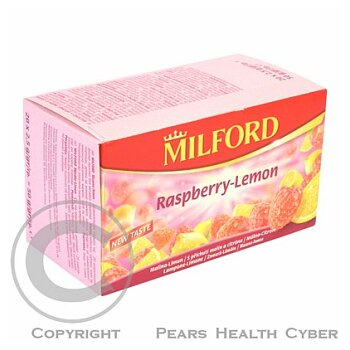 MILFORD Čaj ovocný Malina +citron 20x2,5g