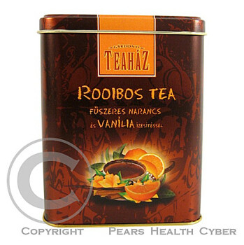 Čaj ovocný Rooibos+vanilka syp. 80g plech.dóza