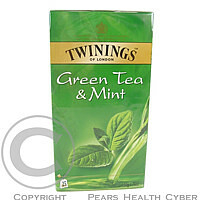 Čaj Twinings Green Tea&Mint n.s. 25 x 2 g