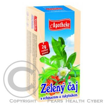 Čaj zelený s echinaceou a rakytníkem 20 x 2 g Apotheke