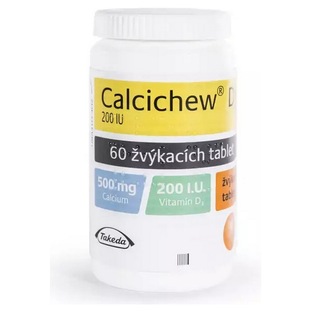 E-shop CALCICHEW D3 500mg/200IU žvýkací tablety 60 kusů