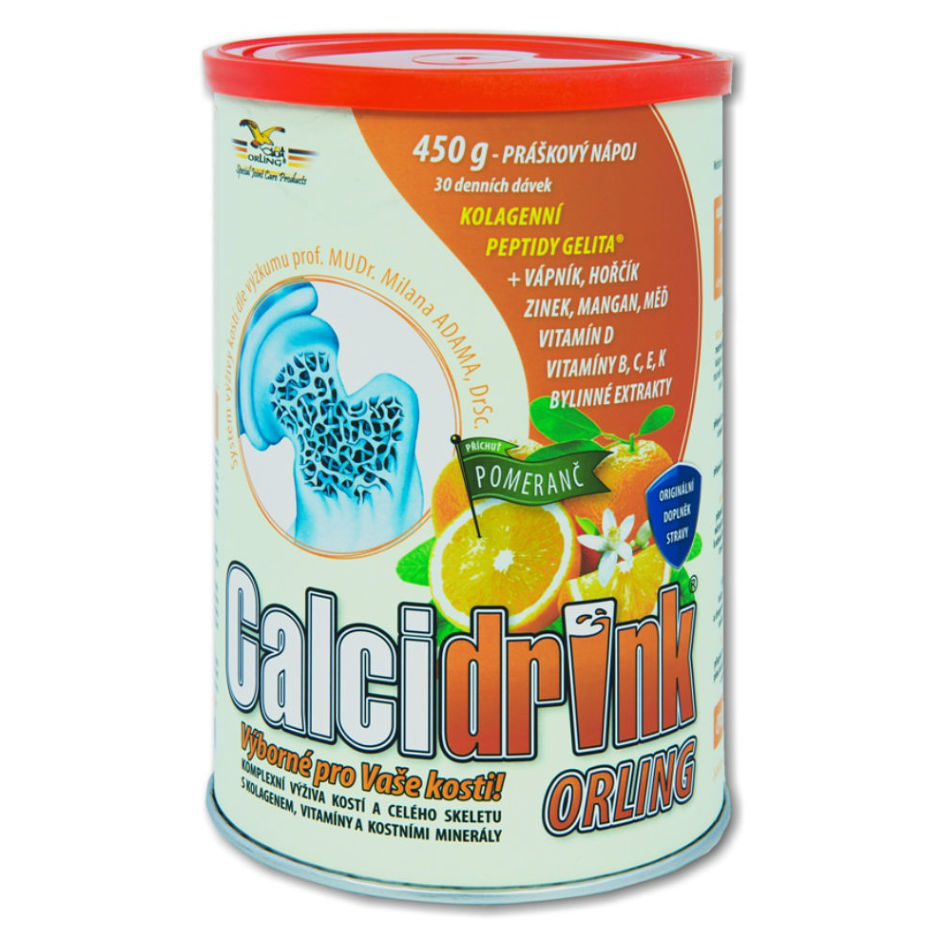 Calcidrink nápoj pomeranč 450g