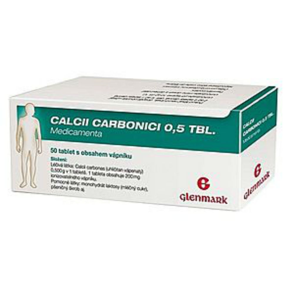 CALCII CARBONICI 0,5 TBL. MEDICAMENTA 50X0.5GM Tablety