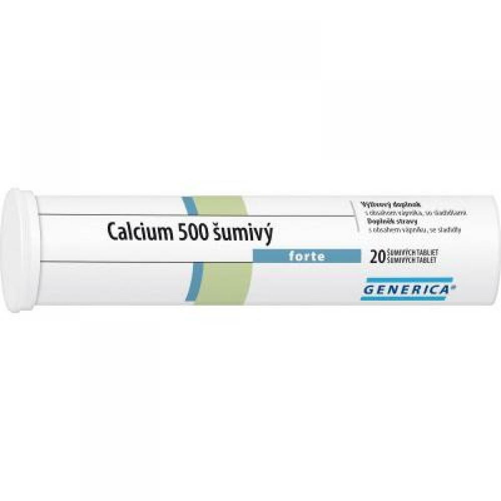 Levně GENERICA Calcium 500 forte 20 šumivých tablet