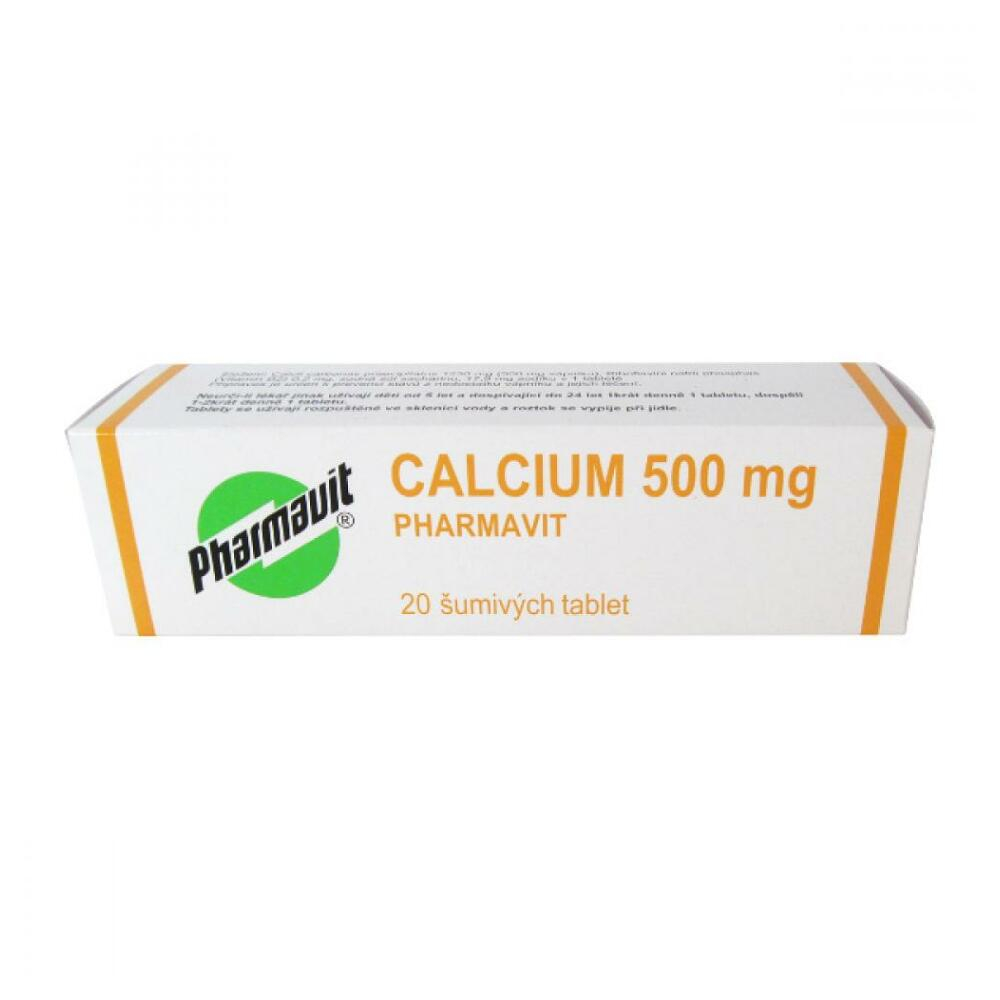 E-shop PHARMAVIT Calcium 500 mg 20 šumivých tablet