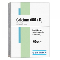GENERICA Calcium 600 + D3 30 tablet GENERICA Calcium 600 + D3 30 tablet