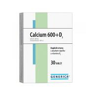 GENERICA Calcium 600 + vitamin D3 30 tablet