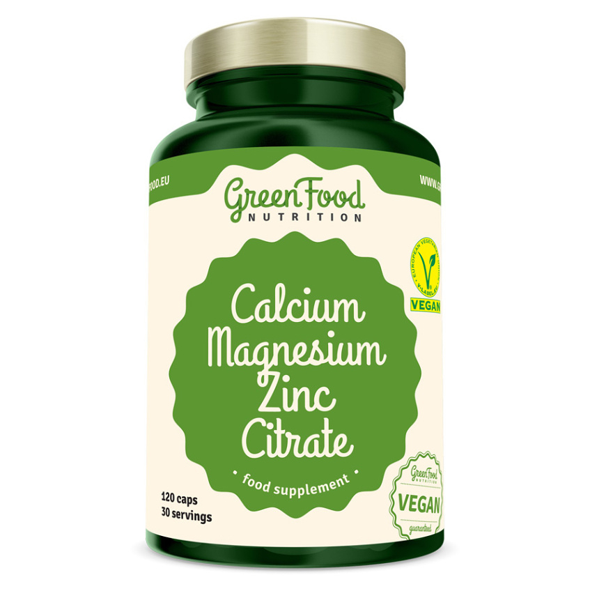 E-shop GREENFOOD NUTRITION Calcium Magnesium Zinc Citrate 120 kapslí