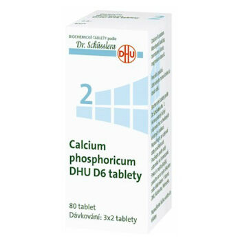 DR. SCHÜSSLERA Calcium phosphoricum DHU D6 No.2 80 tablet, expirace 31.05.2024
