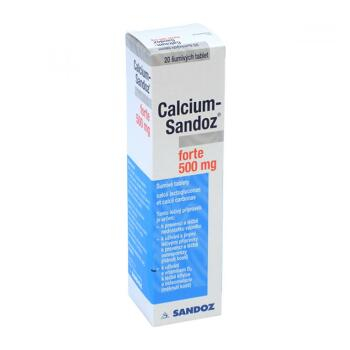 CALCIUM-SANDOZ FORTE 500 MG  20X500MG Šumivé tablety
