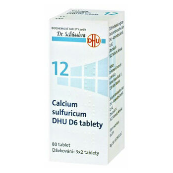 DR. SCHÜSSLERA Calcium sulfuricum DHU D6 No.12 80 tablet, expirace