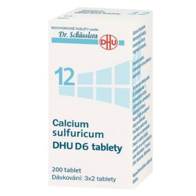E-shop DR. SCHÜSSLERA Calcium sulfuricum DHU D6 No.12 200 tablet