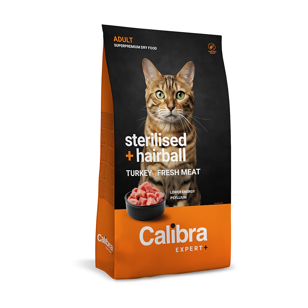 CALIBRA Cat expert+ adult  sterilised & hairball granule 400 g