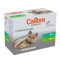 CALIBRA Premium Line Sterilised multipack kapsičky pro kastrované kočky 12 x 100 g