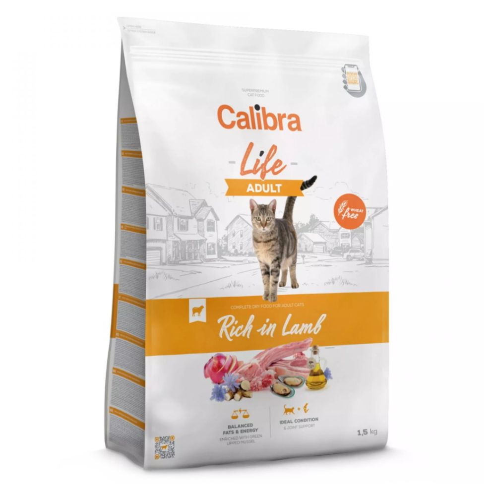 E-shop CALIBRA Life Adult Lamb granule pro kočky 1,5 kg