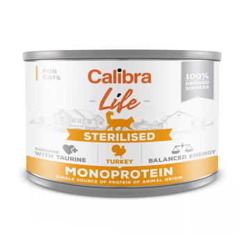 CALIBRA Life konzerva Sterilised Turkey pro kočky 200 g
