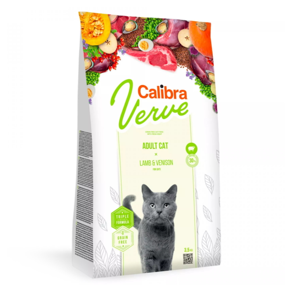Levně CALIBRA Verve GF Adult Lamb&Venison 8+ pro kočky 3,5 kg