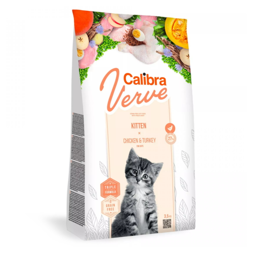 Levně CALIBRA Verve GF Kitten Chicken&Turkey pro koťata 3,5 kg