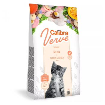 CALIBRA Cat Verve GF Kitten Chicken&Turkey 750g