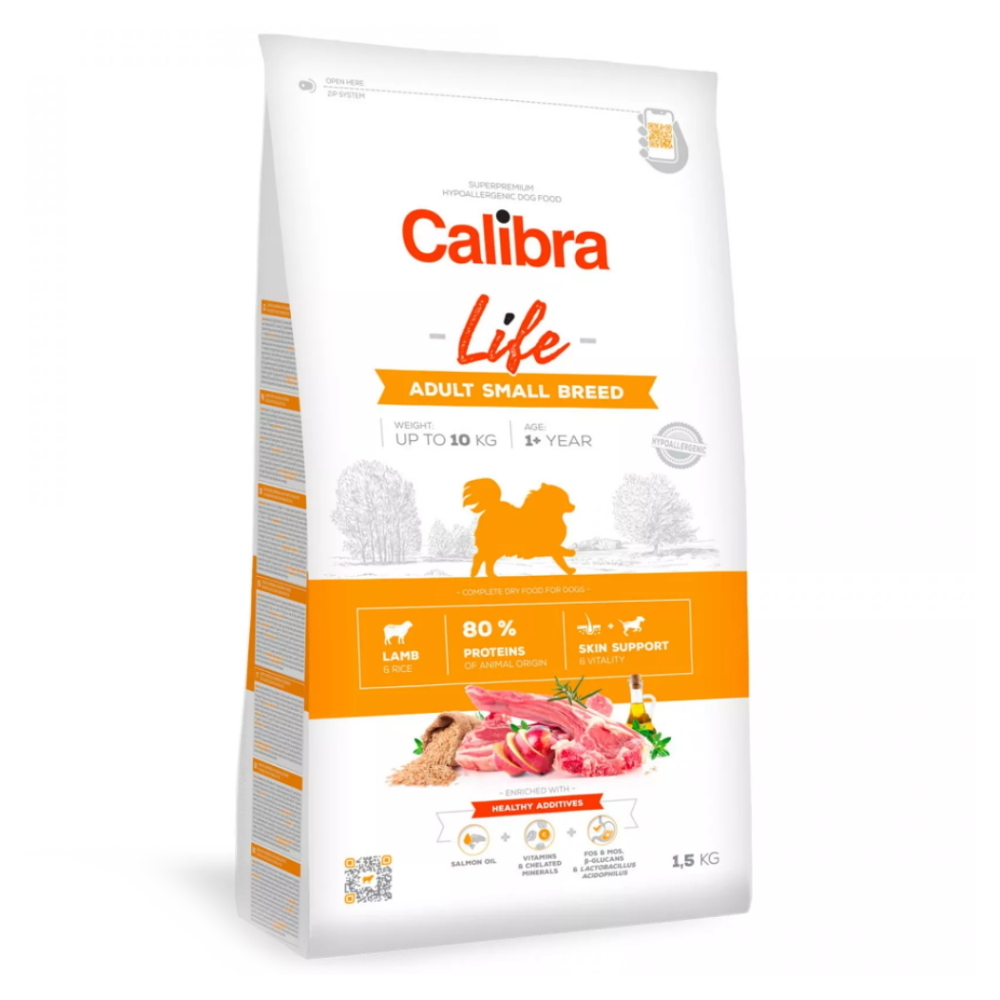E-shop CALIBRA Life Adult Small Breed Lamb pro malá plemena psů 1 ks, Hmotnost balení: 1,5 kg