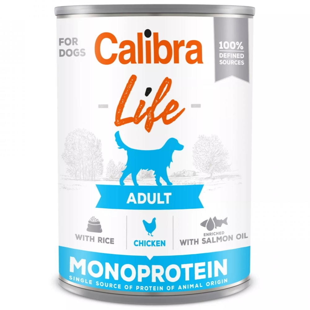 E-shop CALIBRA Life konzerva Adult Chicken with rice pro psy 400 g