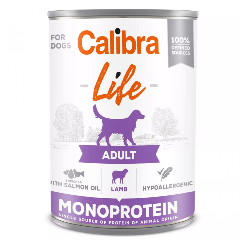 Levně CALIBRA Life konzerva Adult Lamb pro psy 400 g