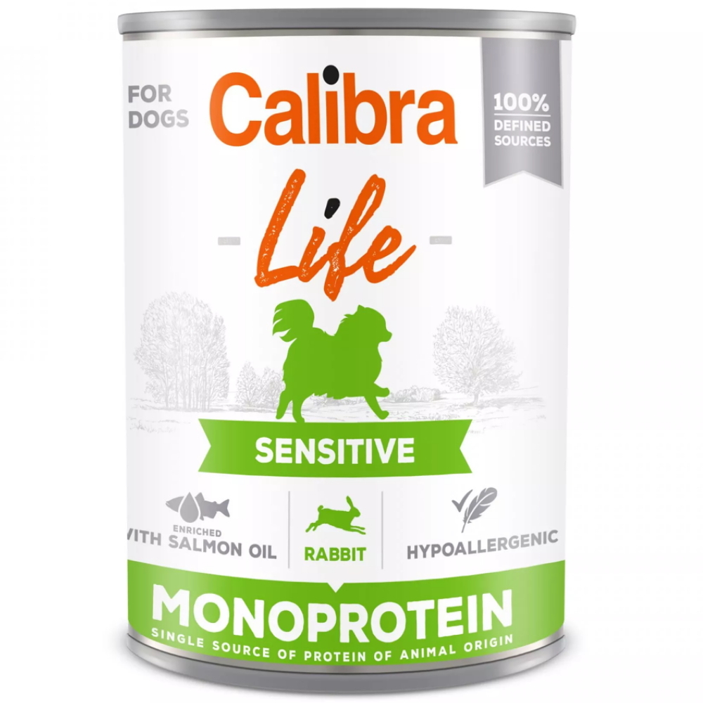 E-shop CALIBRA Life konzerva Sensitive Rabbit pro psy 400 g