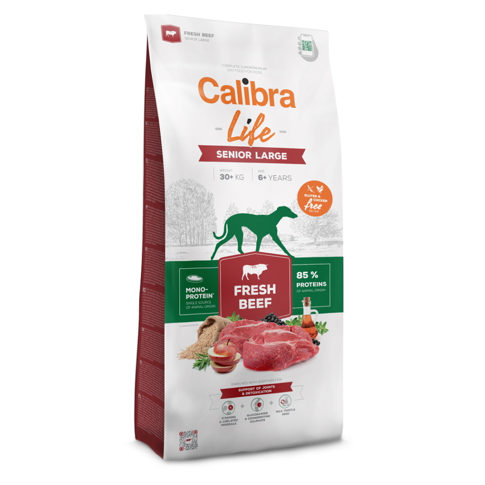E-shop CALIBRA Life Fresh Beef Senior Large granule pro psy 1 ks, Hmotnost balení: 12 kg