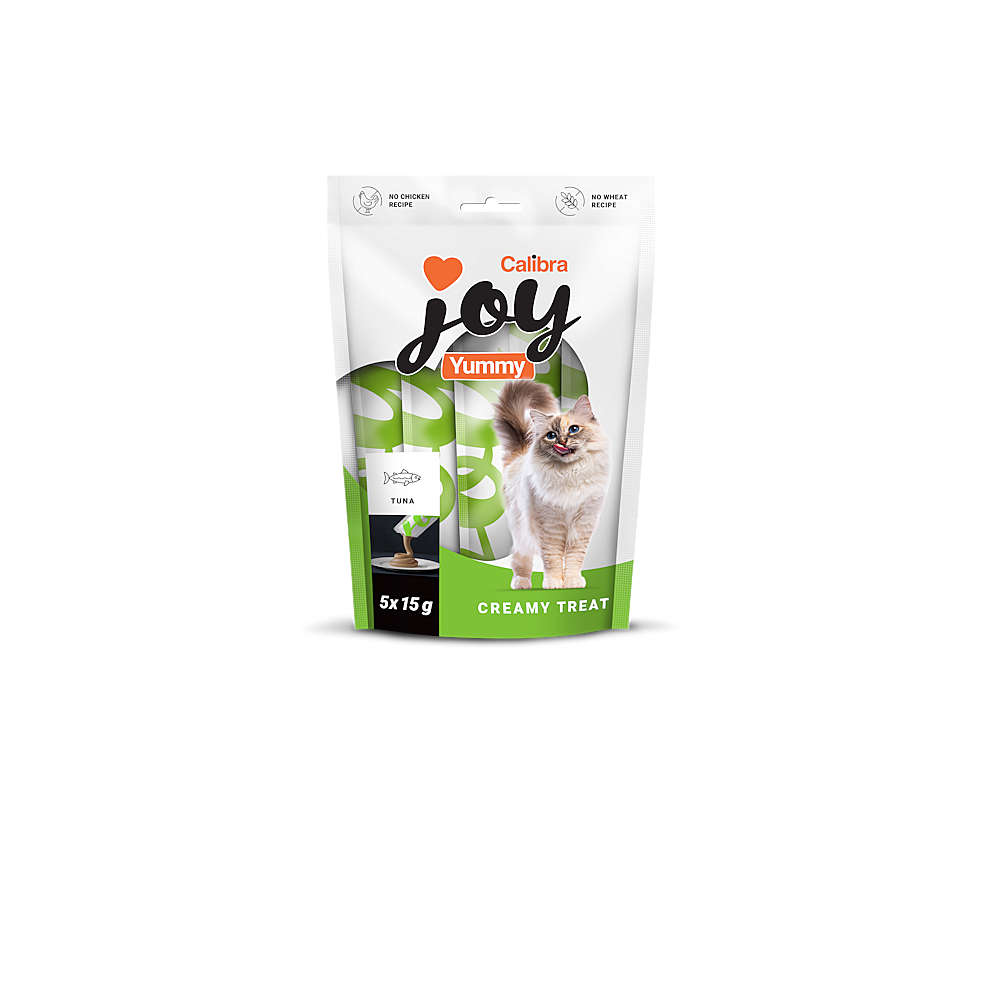 CALIBRA Joy cat yummy tuna treat pasta pro kočky 5 x 15 g